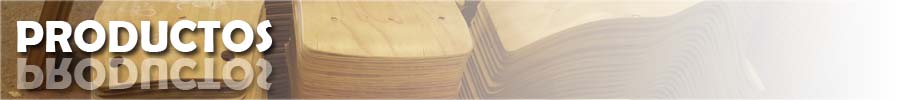 Piezas multilaminadas curvadas en laminas de madera para sillas y sillones.